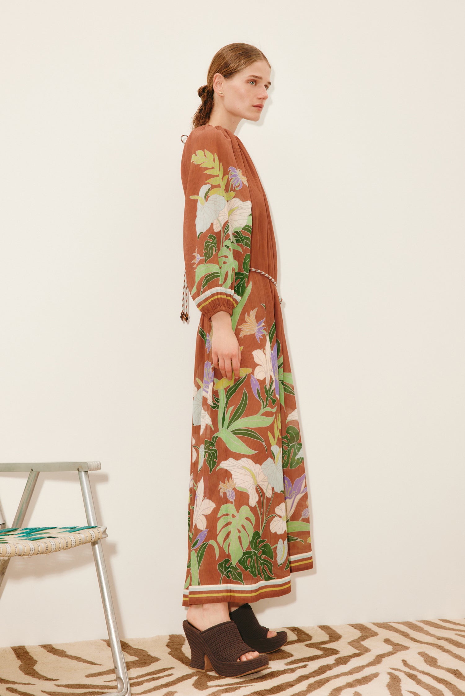 Alfie Ruched Midi Dress Dresses ALEMAIS