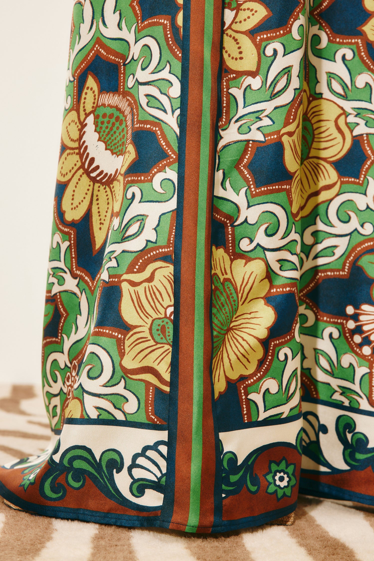 Liana Silk Palazzo Pant Pants ALEMAIS