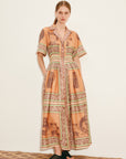Alberta Smocked Shirtdress Dresses ALEMAIS