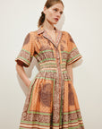 Alberta Smocked Shirtdress Dresses ALEMAIS