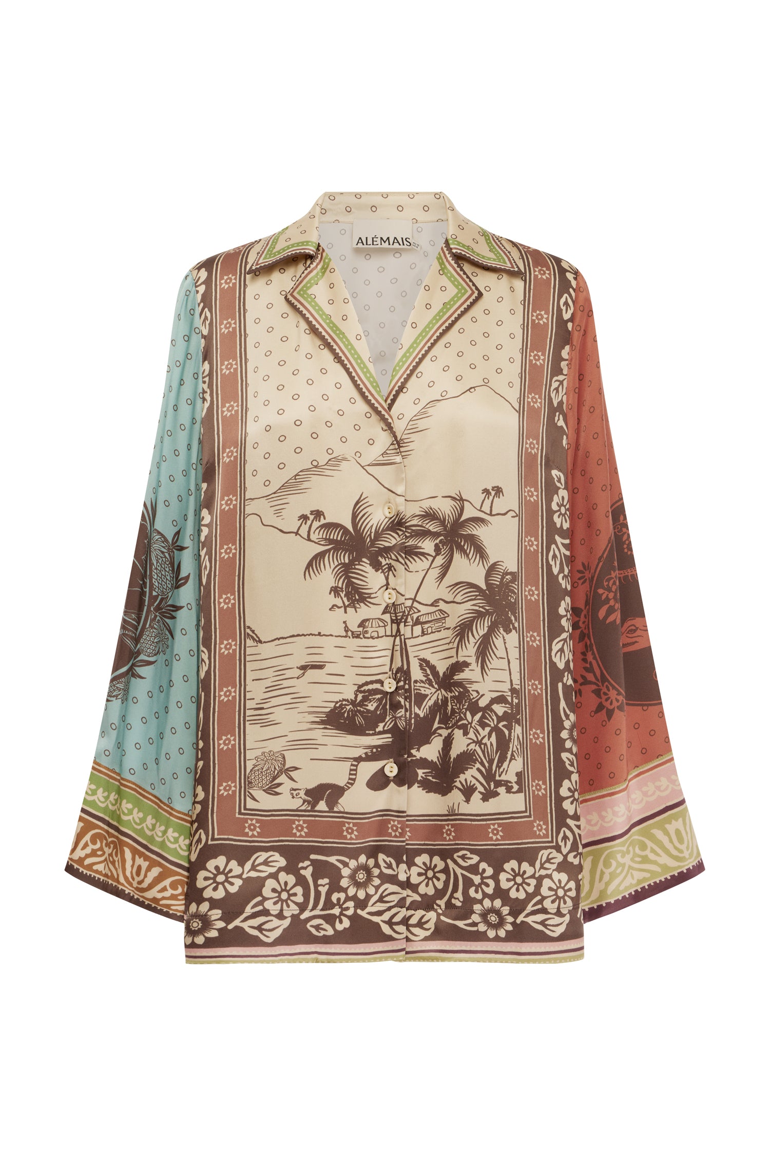 Alberta Silk Shirt Pants ALEMAIS