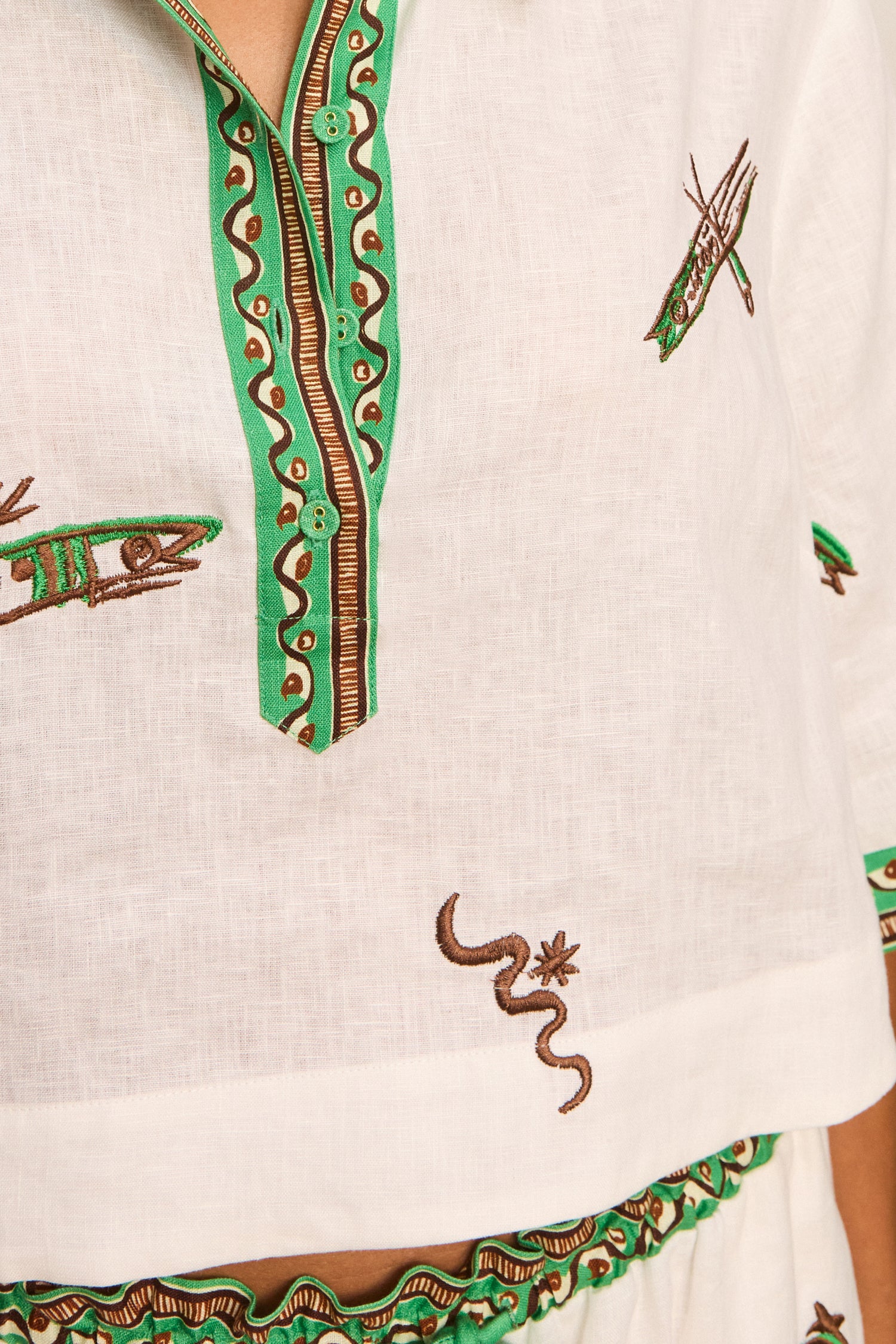 Wanda Embroidered Shirt shirt Alèmais