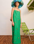 Wanda Embroidered Midi Dress Dresses Alèmais