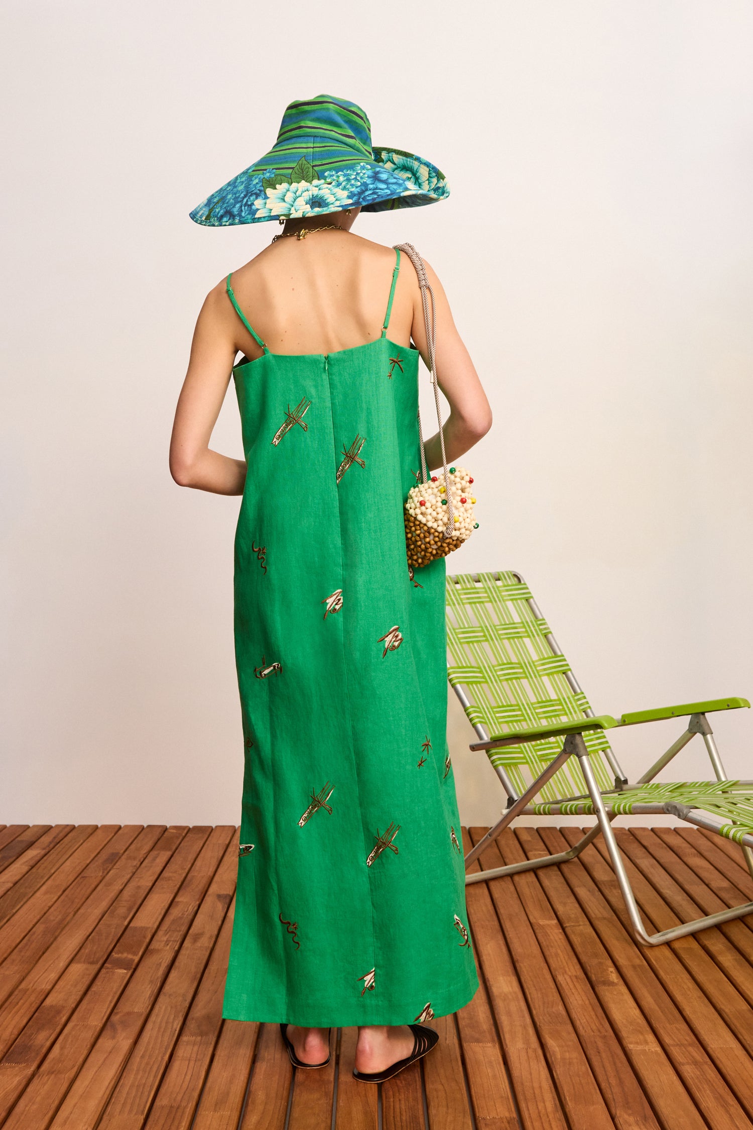 Wanda Embroidered Midi Dress Dresses Alèmais