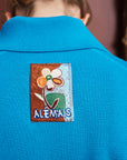 Claudia Azure Knit Polo jacket Alèmais