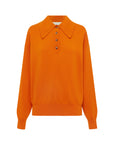 Claudia Tangerine Knit Polo jacket Alèmais