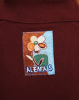Claudia Plum Knit Polo jacket Alèmais