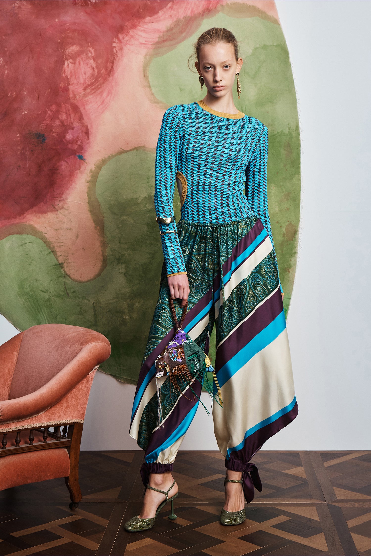 Joni Silk Pant Pants ALEMAIS