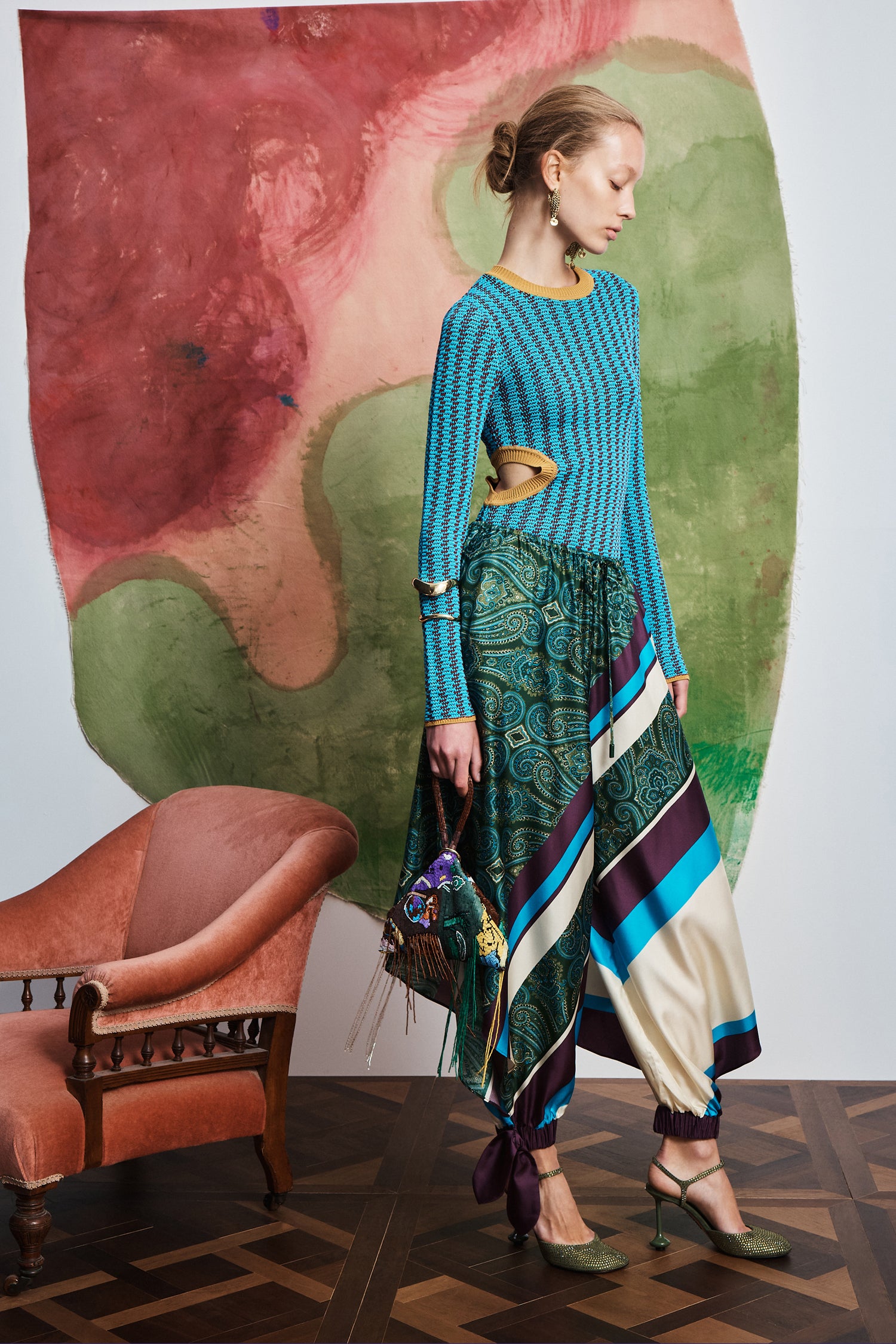 Joni Silk Pant Pants ALEMAIS