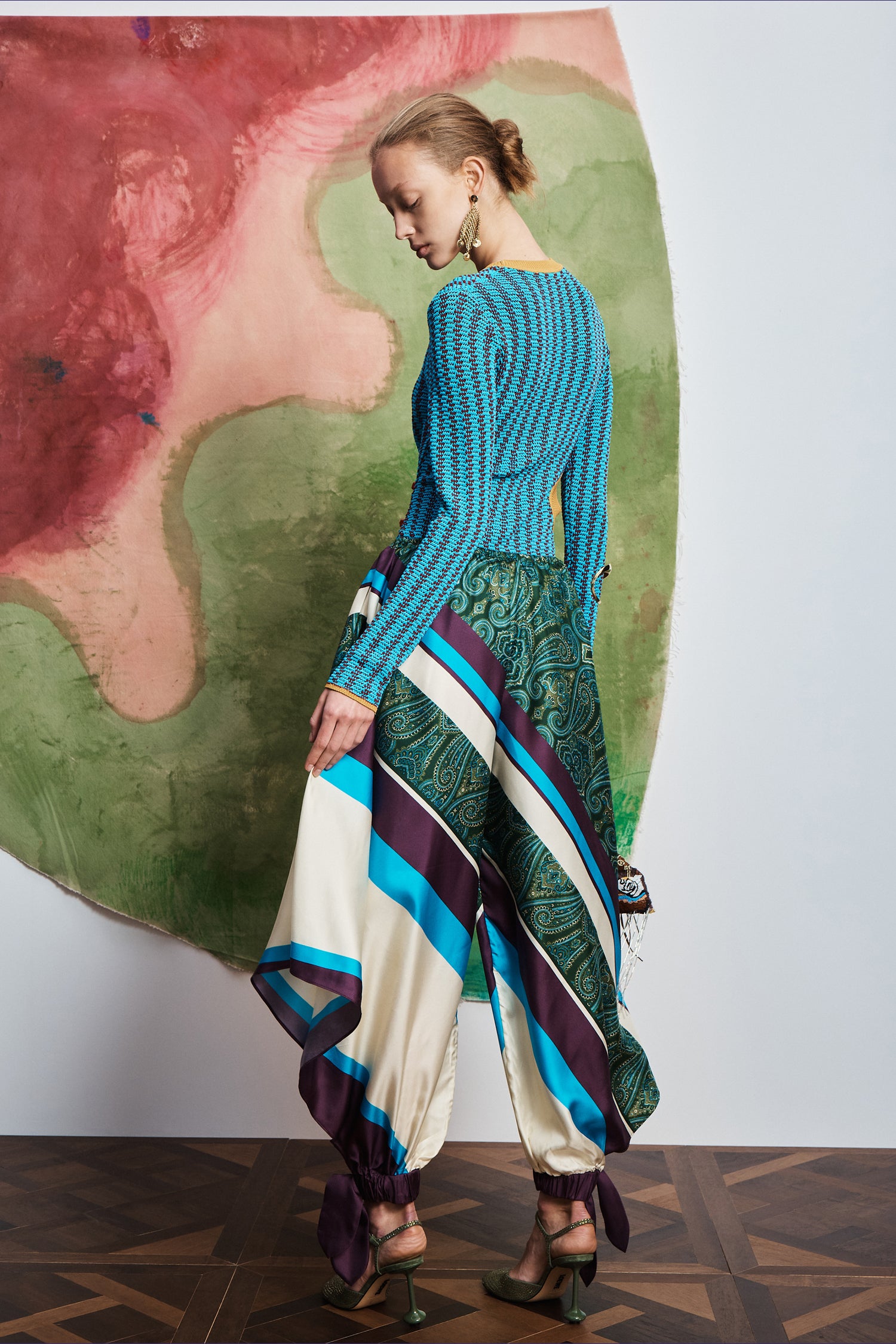 Joni Silk Pant Pants ALEMAIS