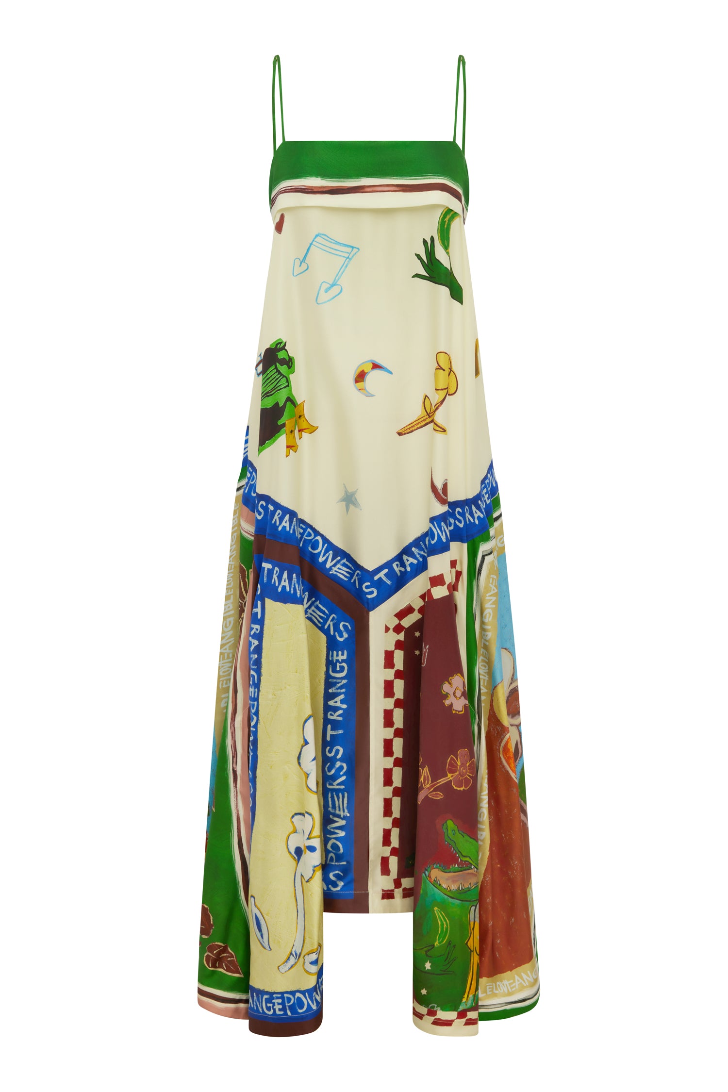 Tangible Love Silk Midi Dress Dresses Alèmais