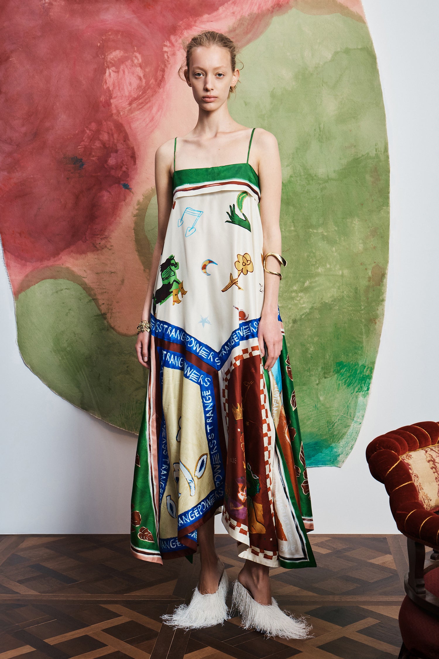 Tangible Love Silk Midi Dress Dresses Alèmais