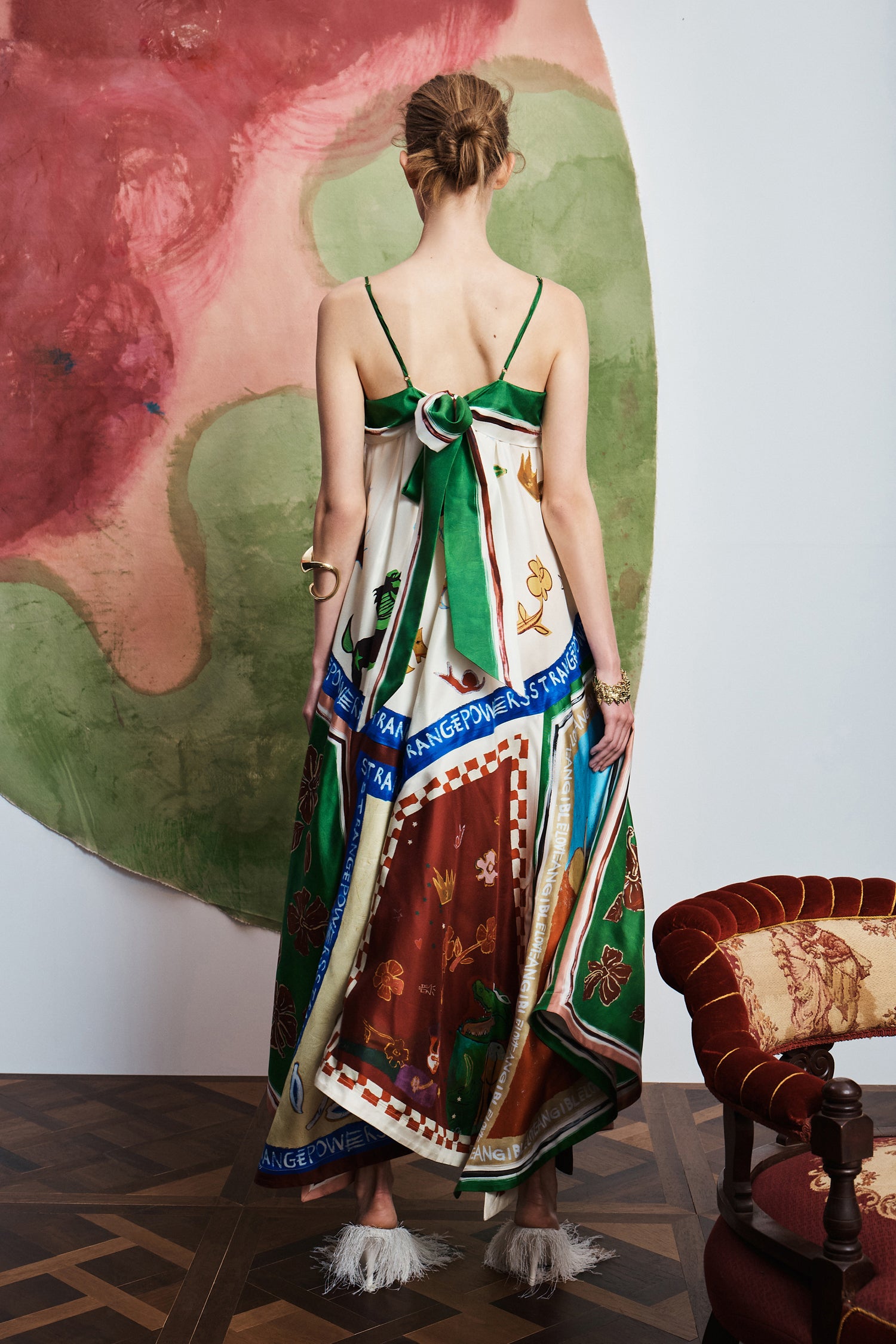 Tangible Love Silk Midi Dress Dresses Alèmais