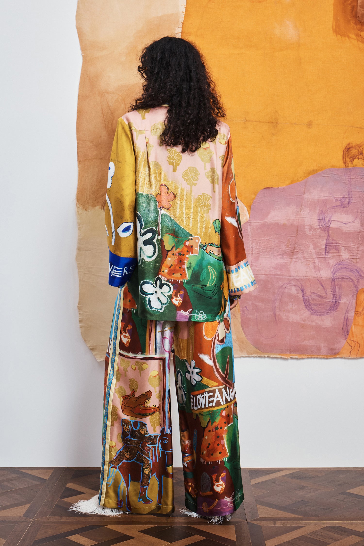 Mlak Silk Pant Pants ALEMAIS