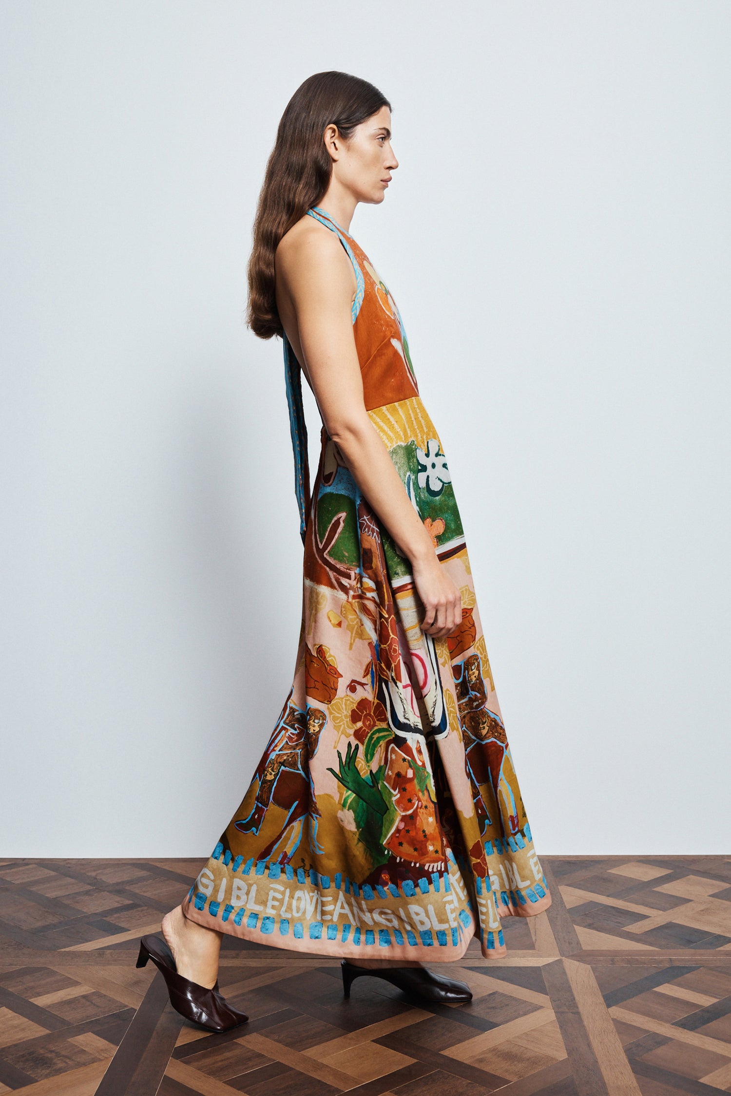 Mlak Halter Midi Dress Dresses ALEMAIS