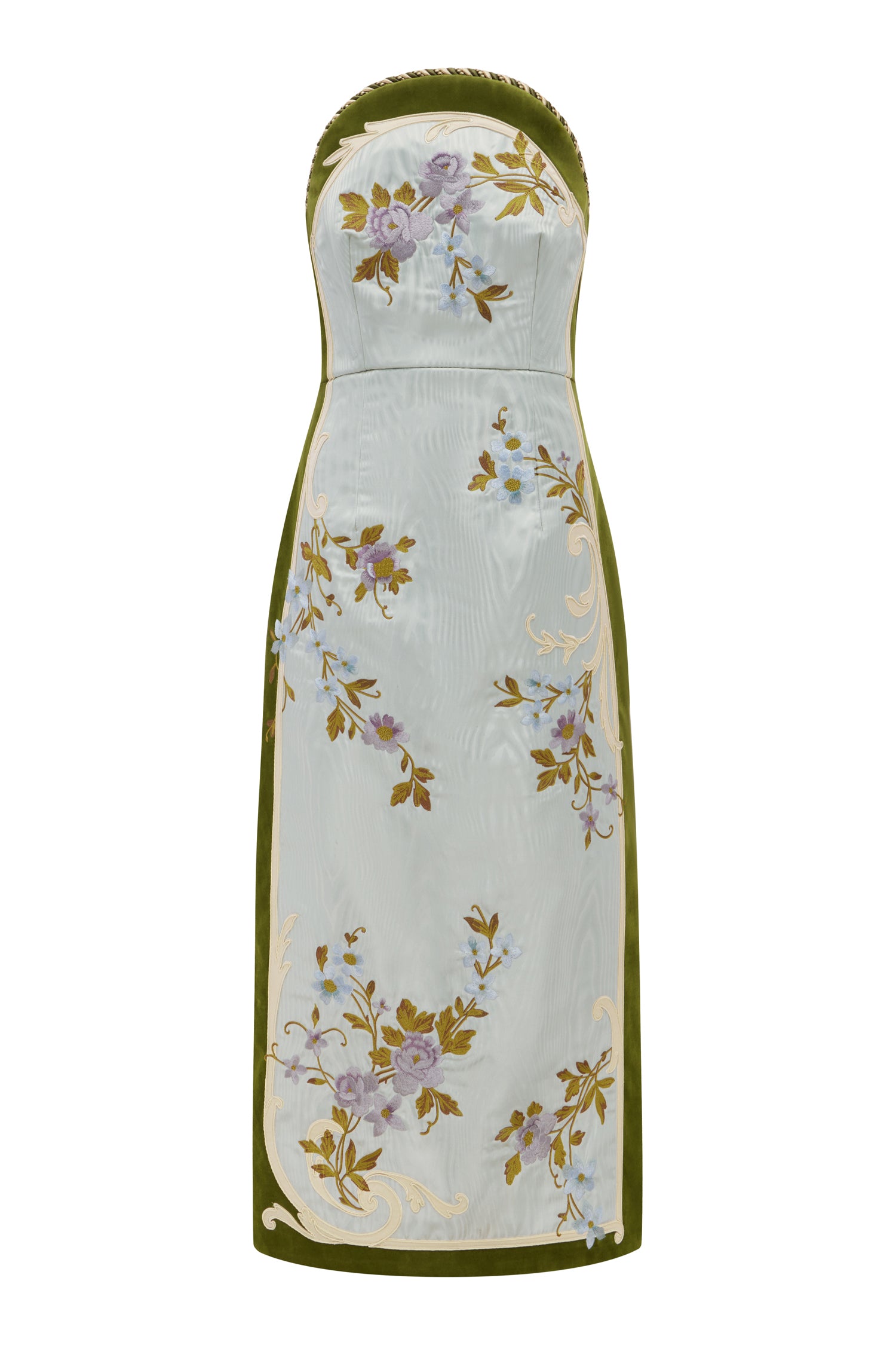 Odessa Embroidered Midi Dress Dresses Alèmais