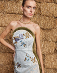 Odessa Embroidered Midi Dress Dresses Alèmais