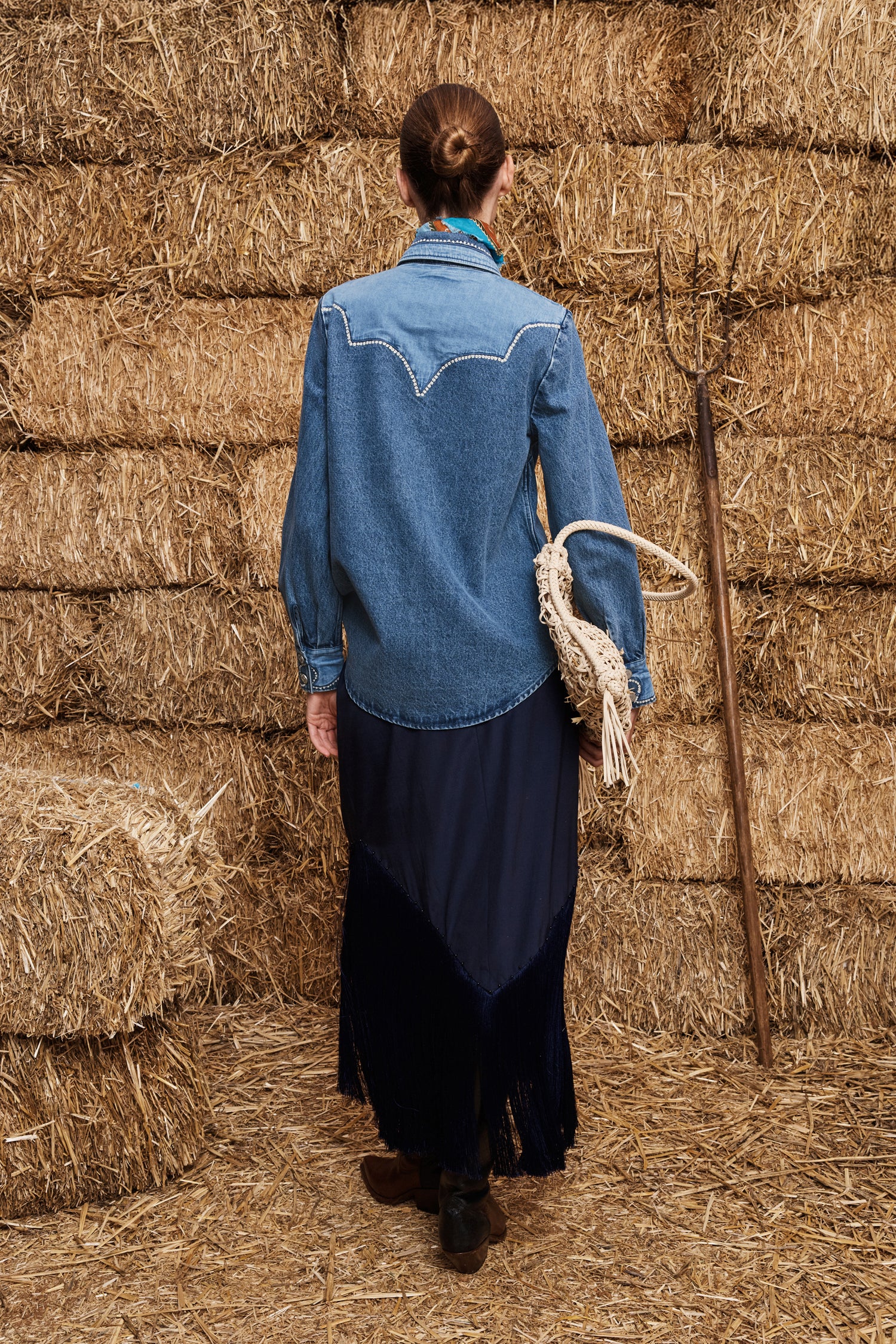 Jesse Denim Applique Shirt shirt Alèmais