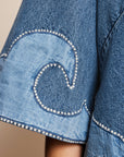 Jesse Denim Applique Mini Dress Dresses Alèmais