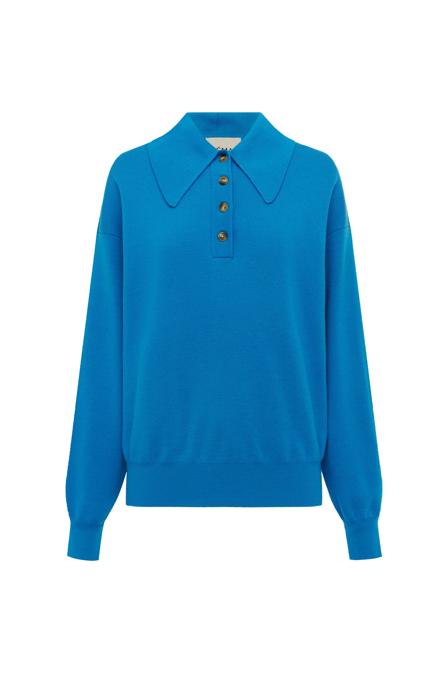Claudia Azure Knit Polo jacket Alèmais