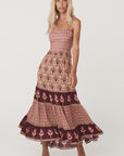 Château Quilted Strappy Maxi Dress - Grape Dresses SPELL   