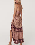 Château Quilted Strappy Maxi Dress - Grape Dresses SPELL   