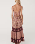 Château Quilted Strappy Maxi Dress - Grape Dresses SPELL   