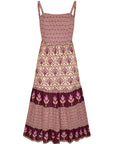 Château Quilted Strappy Maxi Dress - Grape Dresses SPELL   