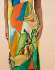 Mokshini Embellished Midi Dress Dresses ALEMAIS