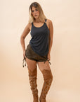 Fontaine Leather Mini Short Shorts SPELL