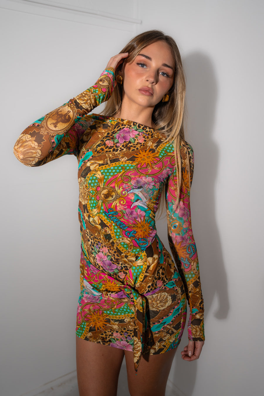 Lovers & Dreamers Mesh Long Sleeve Top - Cosmos Pink shirt SPELL