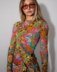 Lovers & Dreamers Mesh Long Sleeve Top - Cosmos Pink shirt SPELL