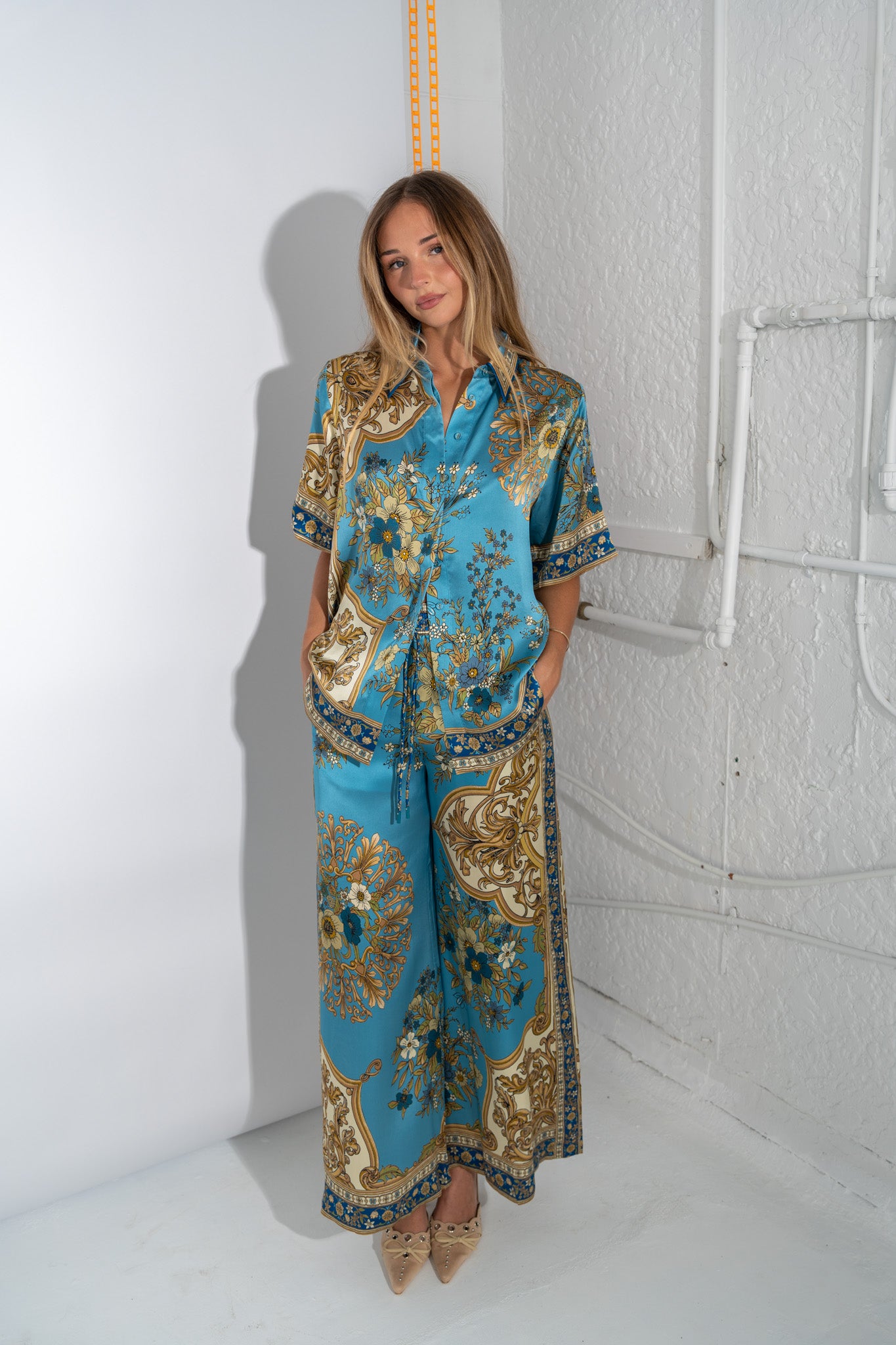 Cassie Silk Pant Pants Alèmais