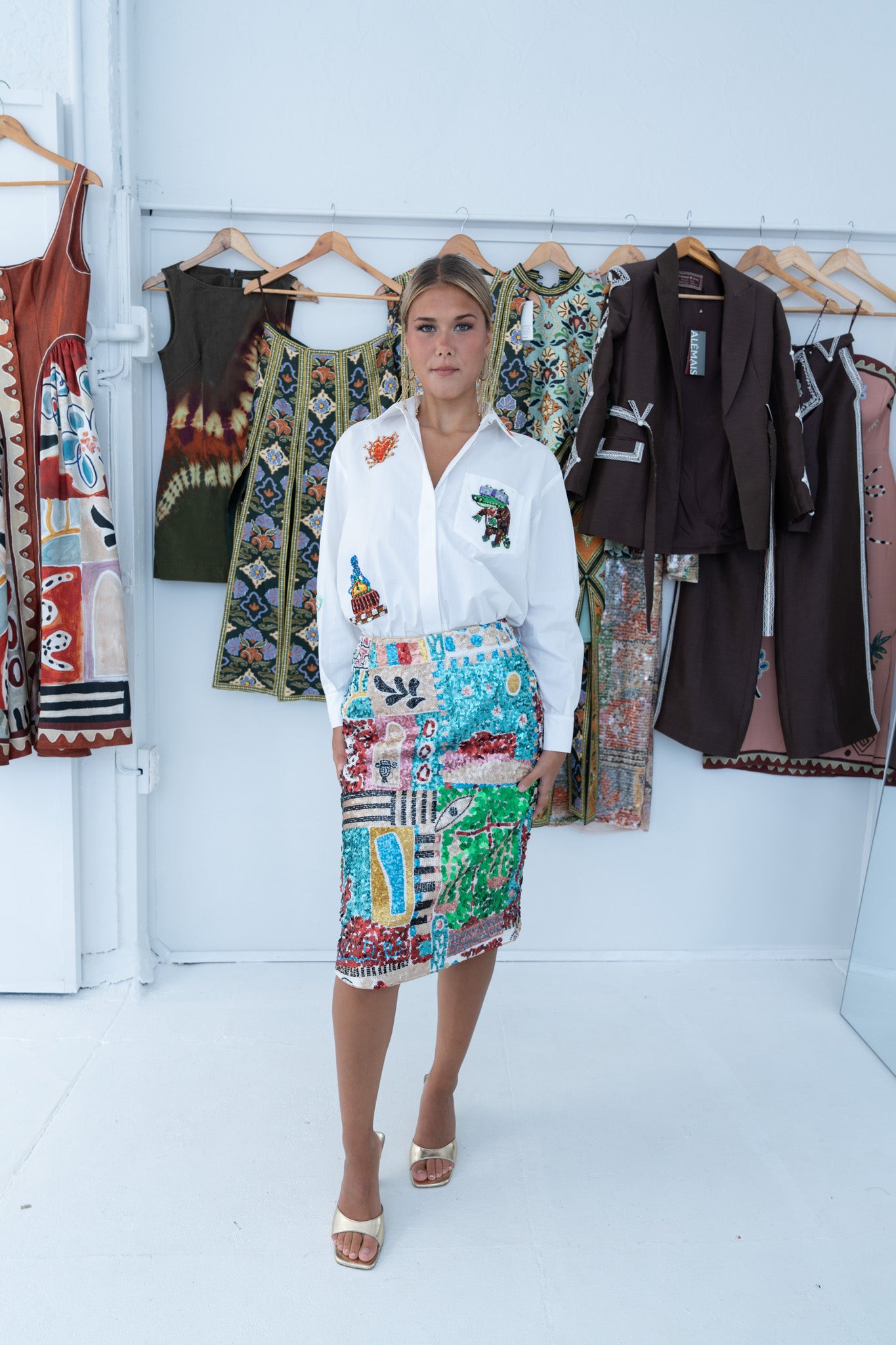 Jazz Embellished Skirt Skirts Alèmais