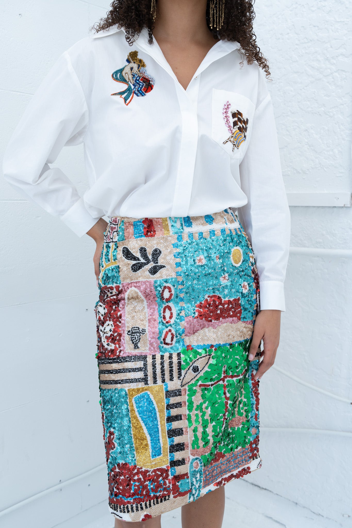 Jazz Embellished Skirt Skirts Alèmais