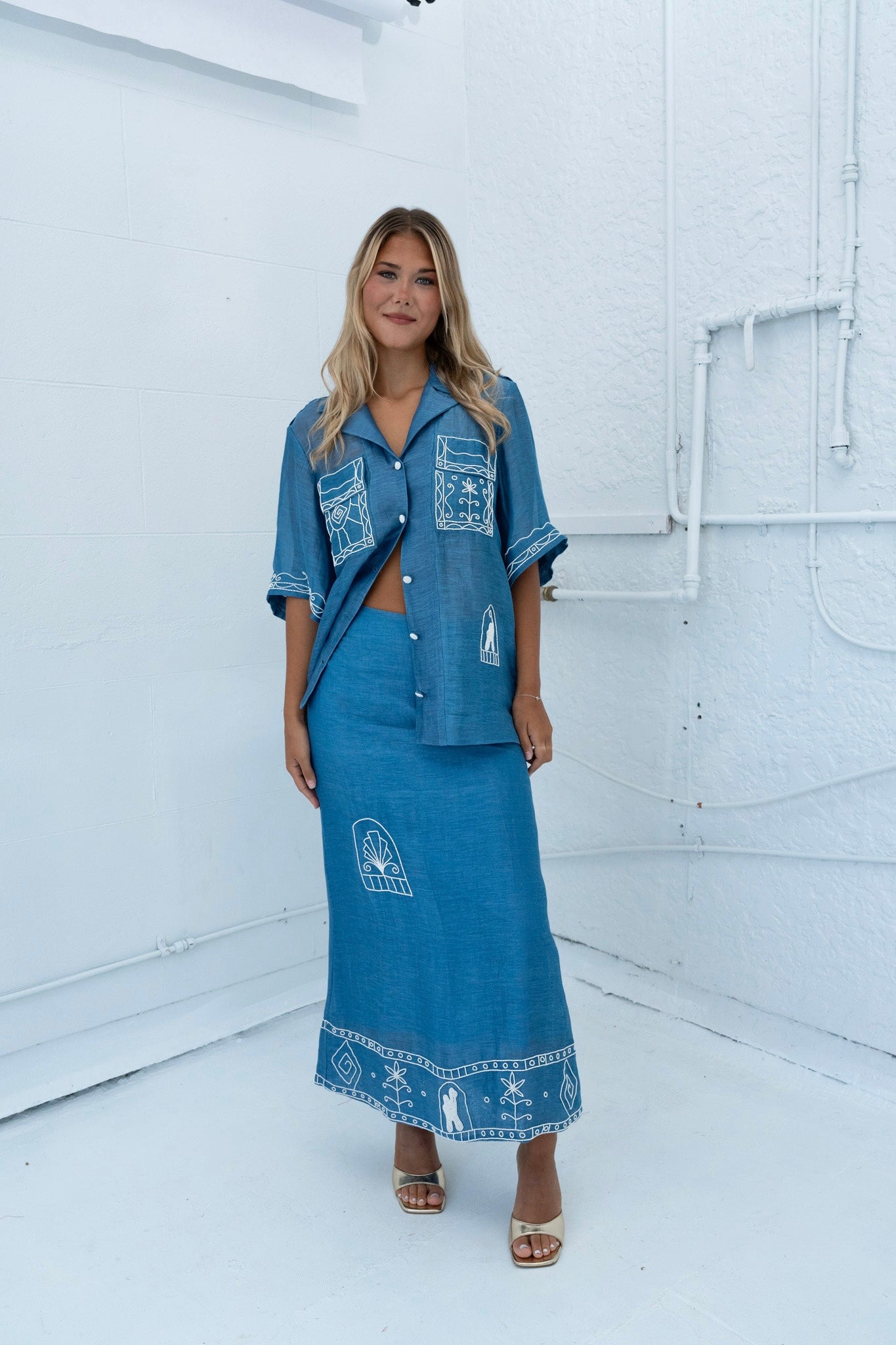 Yasmeen Embellished Skirt Skirts Alèmais