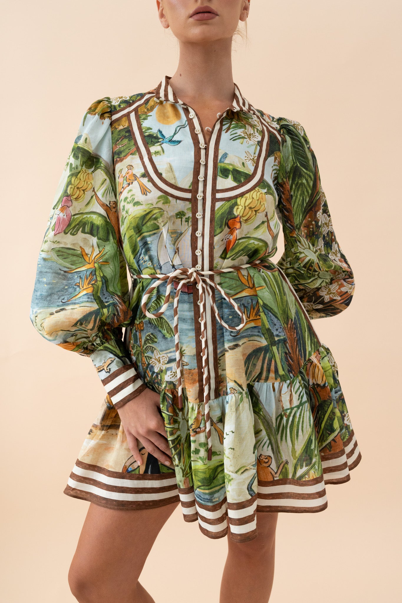 Toucan Tango Mini Dress Dresses ALEMAIS