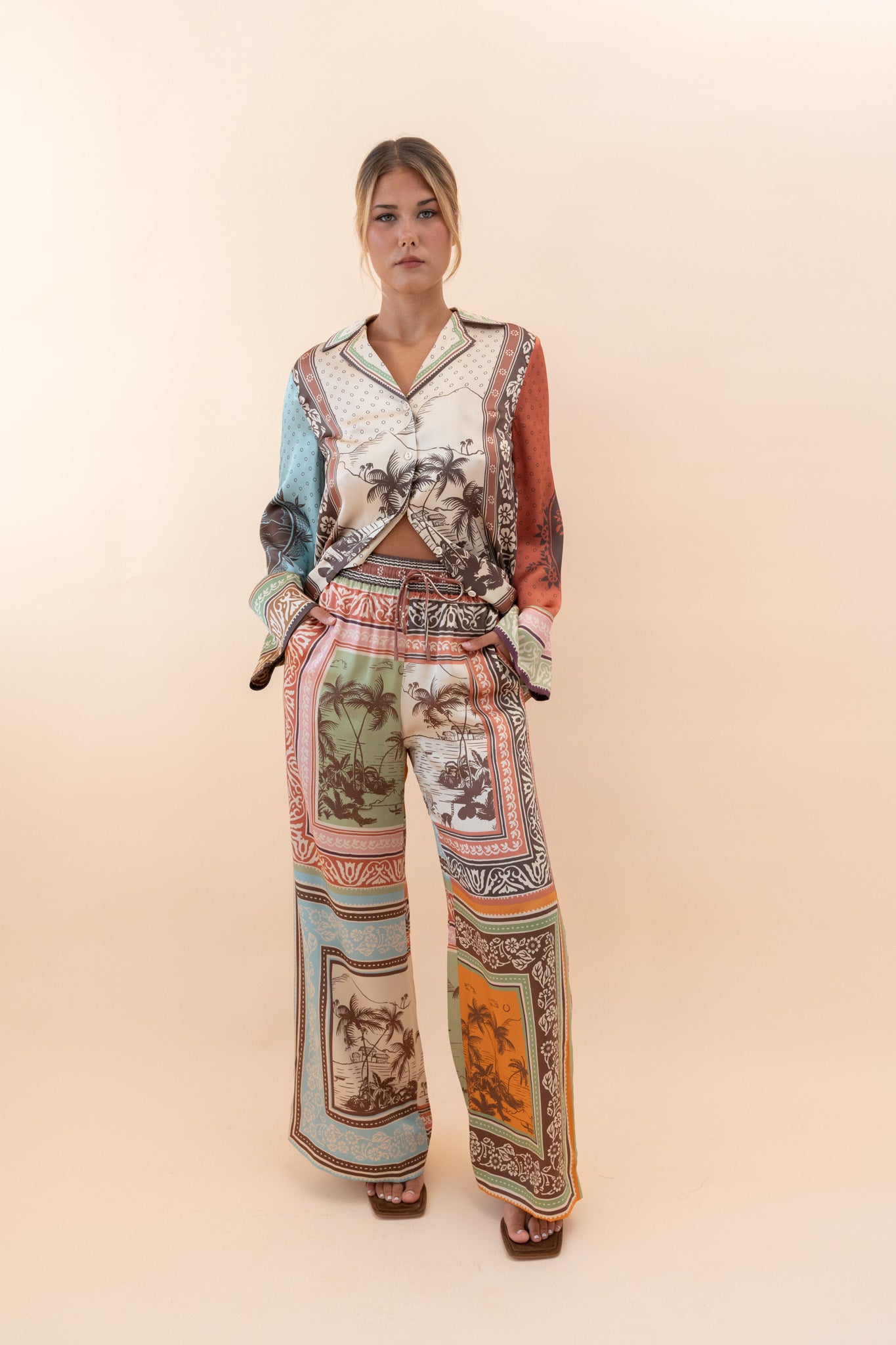 Alberta Silk Pant Pants ALEMAIS