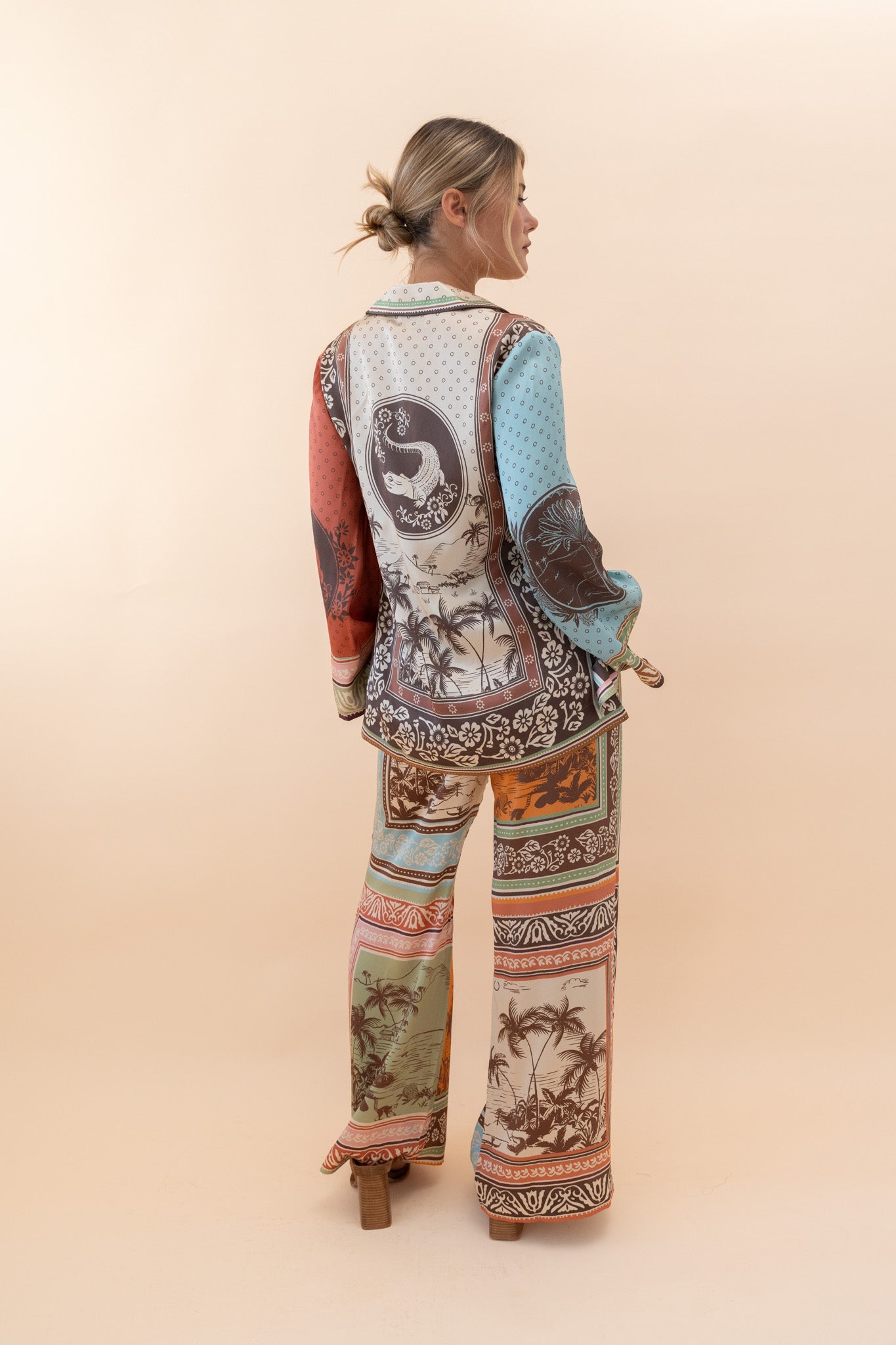 Alberta Silk Shirt Pants ALEMAIS