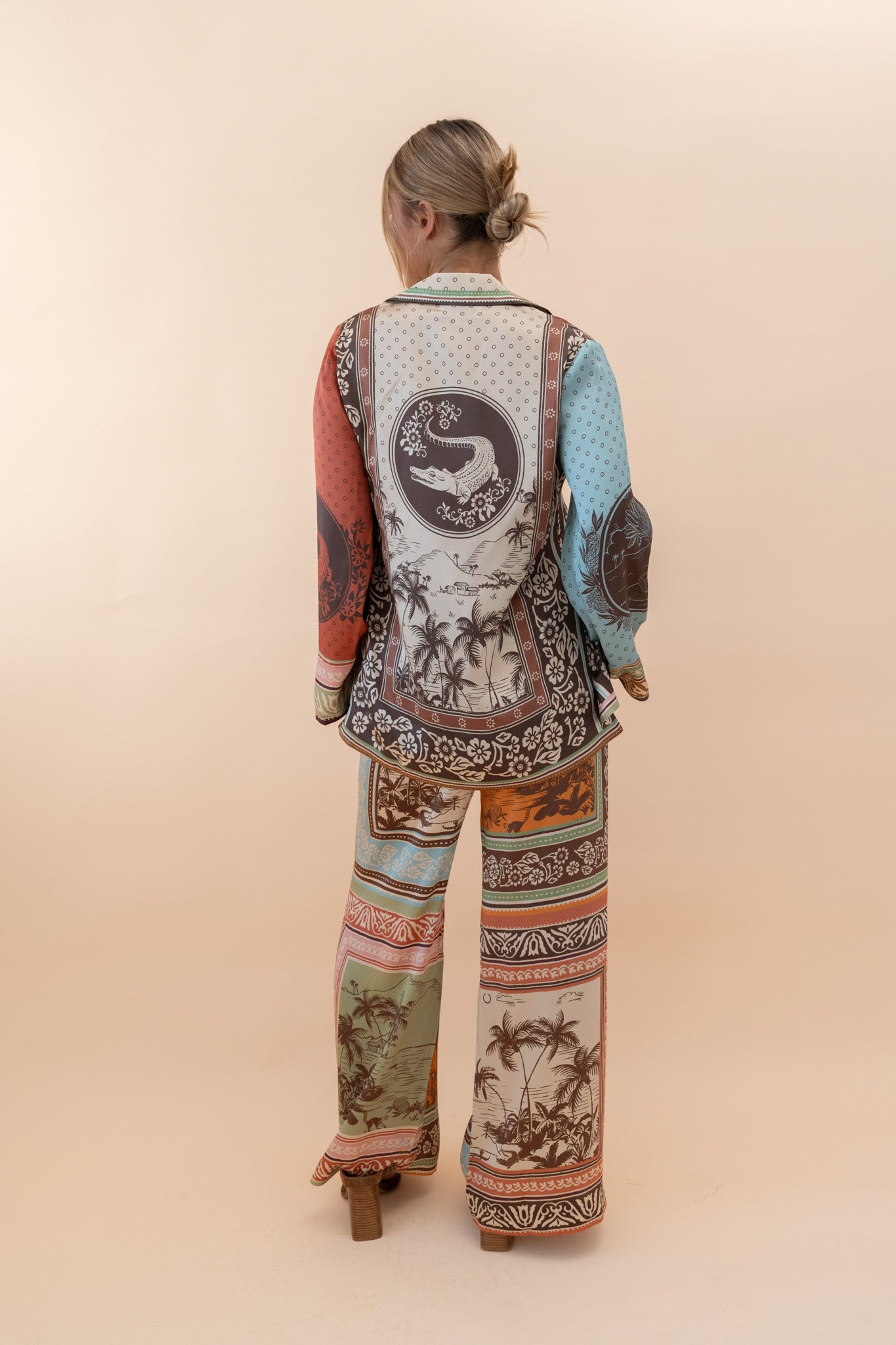 Alberta Silk Shirt Pants ALEMAIS