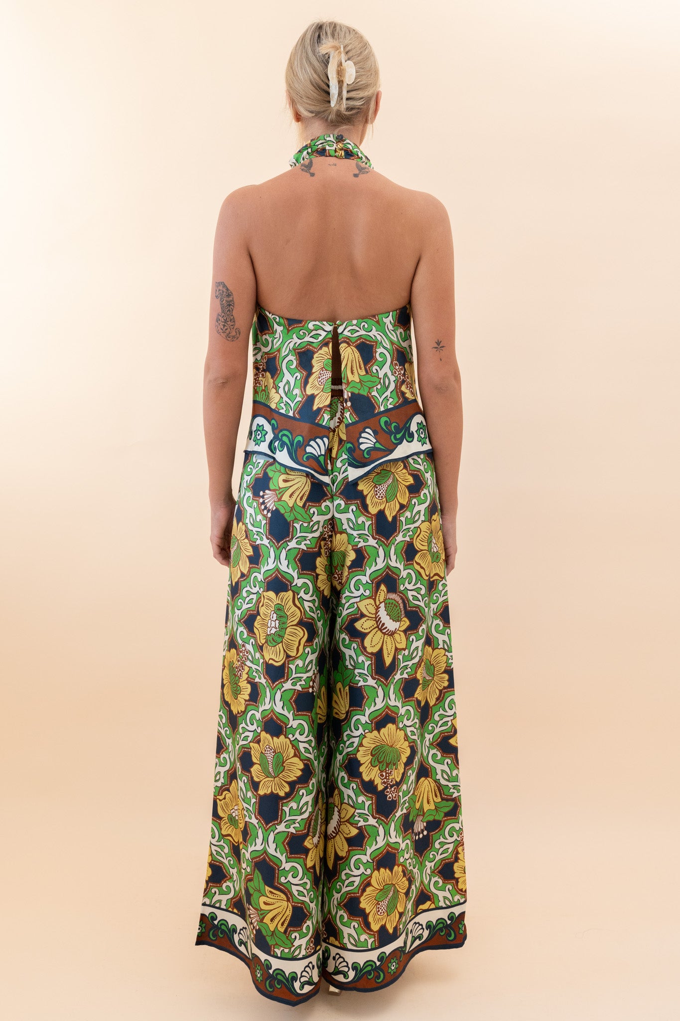 Liana Silk Palazzo Pant Pants ALEMAIS