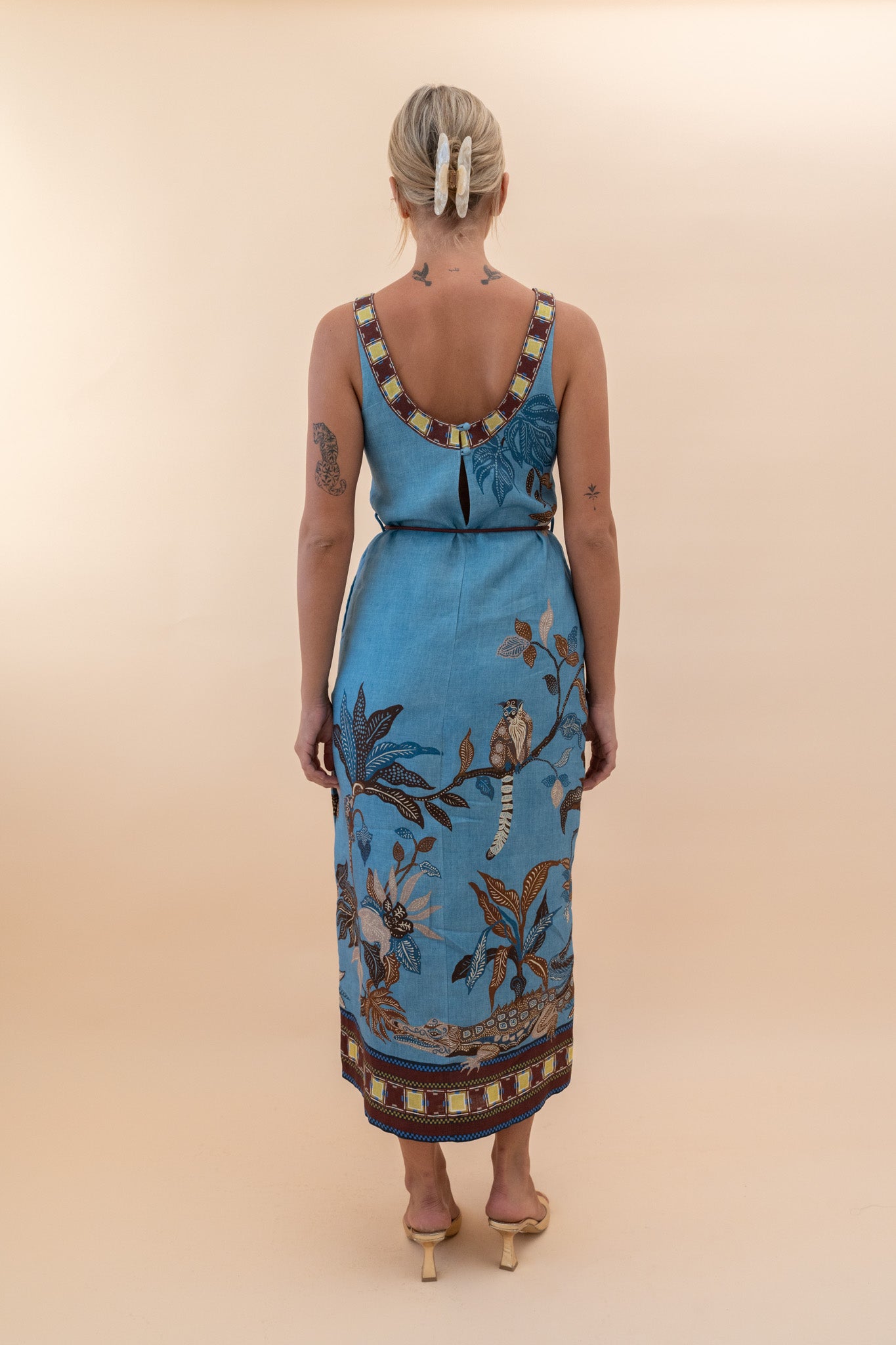 Georgie Sleeveless Midi Dress Dresses ALEMAIS