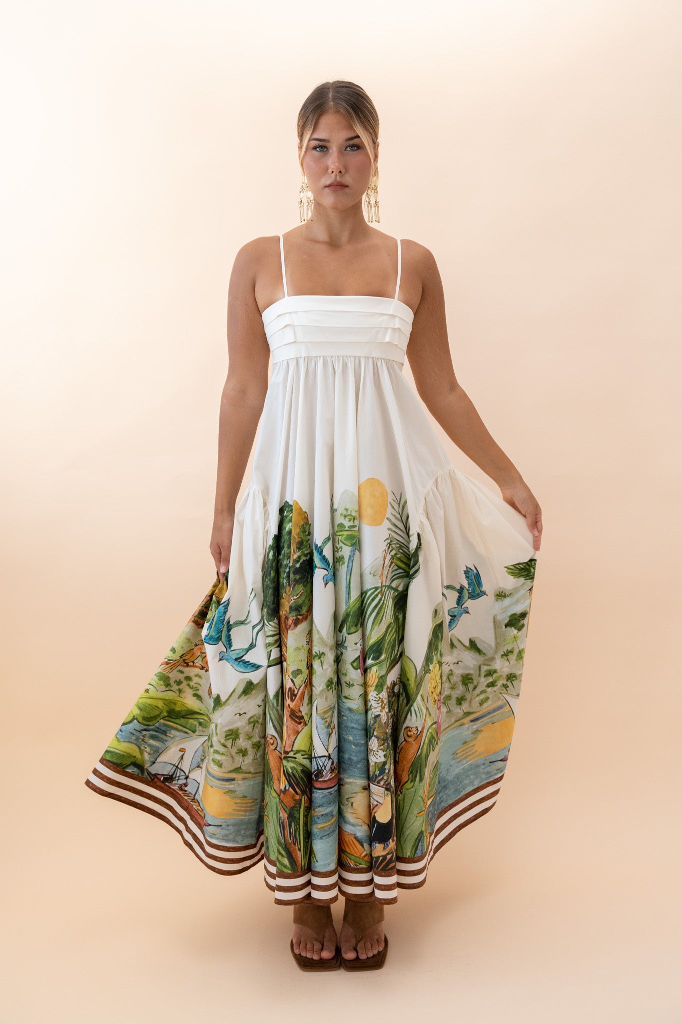 Toucan Tango Midi Dress Dresses ALEMAIS
