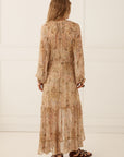 Damask Button Through Gown