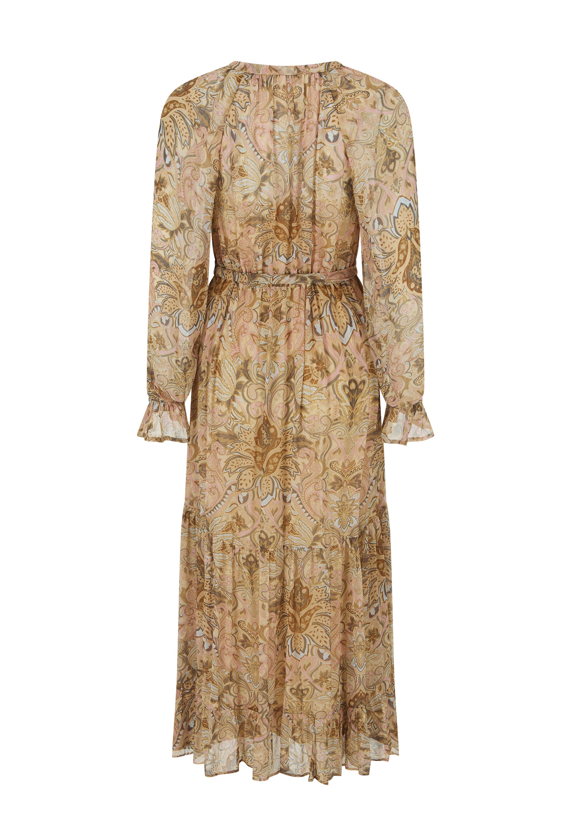 Damask Button Through Gown