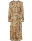 Damask Button Through Gown