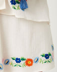 Florapaloosa Embroidered Mini Skirt - Wildflower Dresses SPELL   