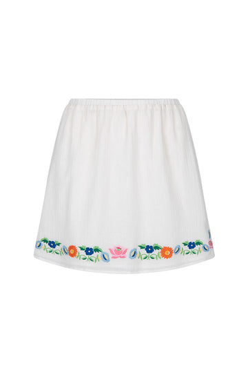 Florapaloosa Embroidered Mini Skirt - Wildflower Dresses SPELL   