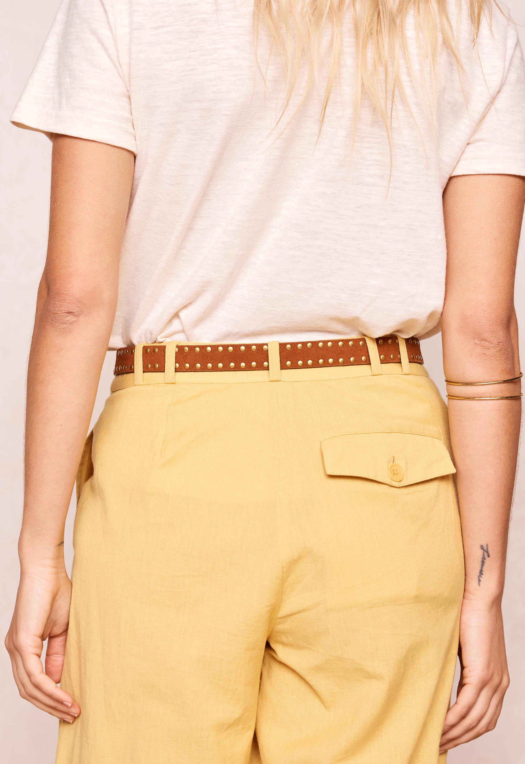Tempest Studded Suede Belt SPELL