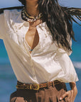 Tempest Studded Suede Belt SPELL
